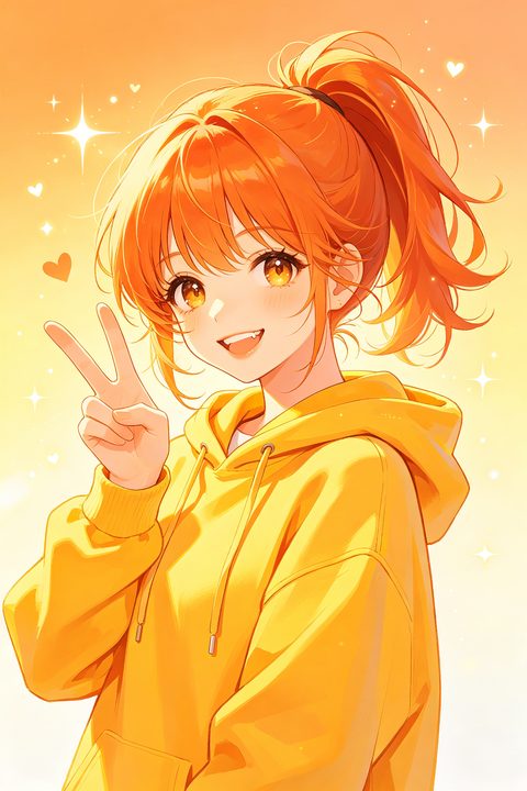 nimoo元气少女糖糖的人设头像